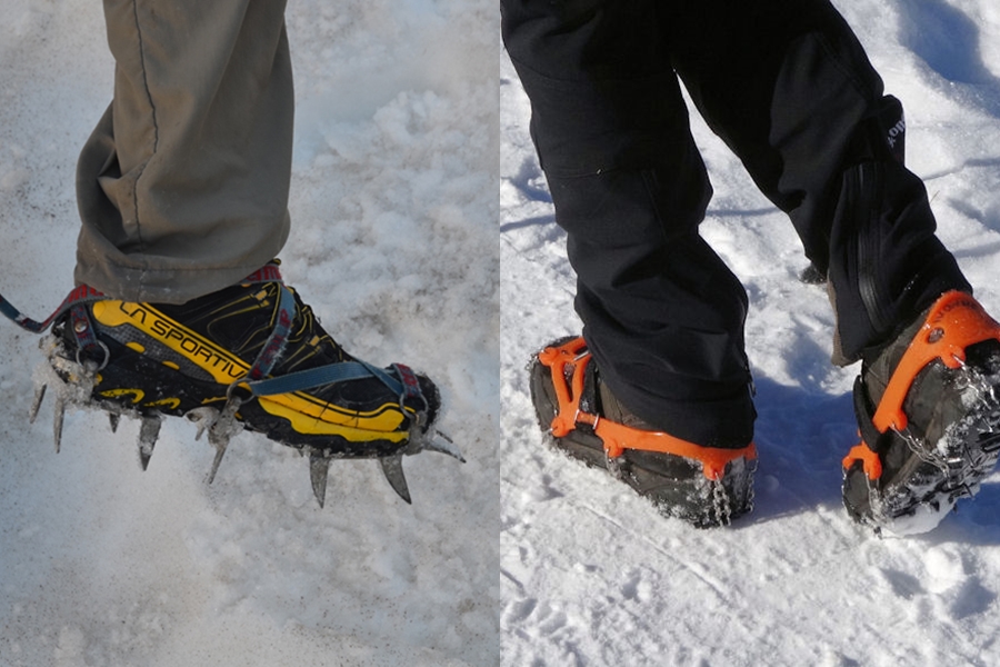 scarpe per andare sulla neve