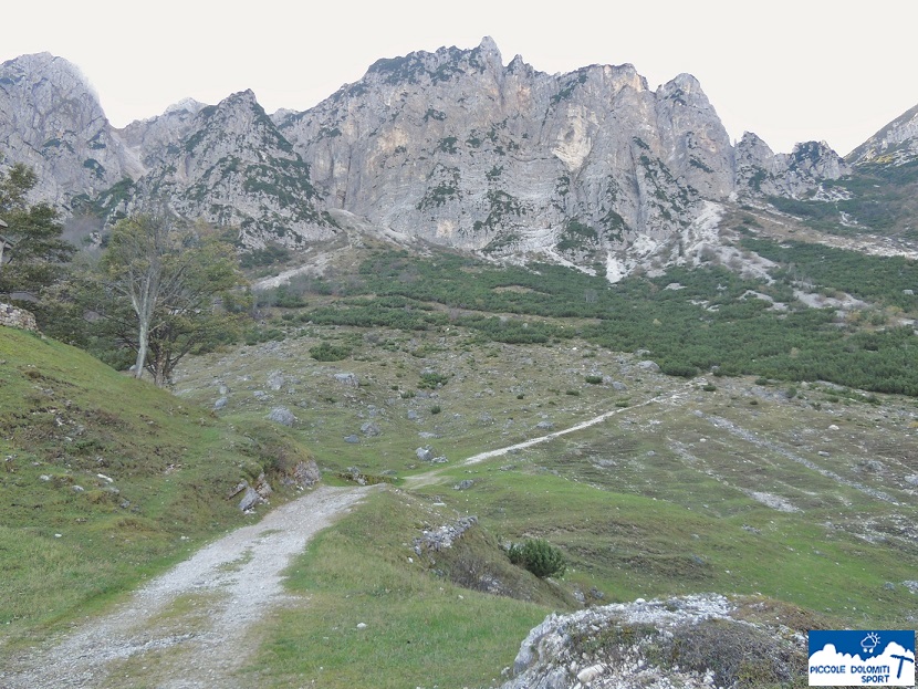 Partenza dal Rifugio Battisti