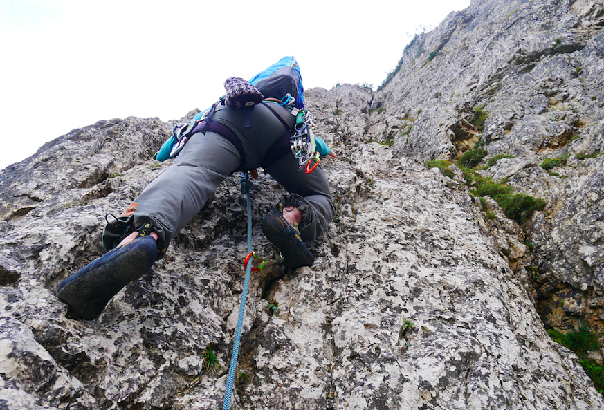 ALPINISTI SULLA PARTE CENTRALE