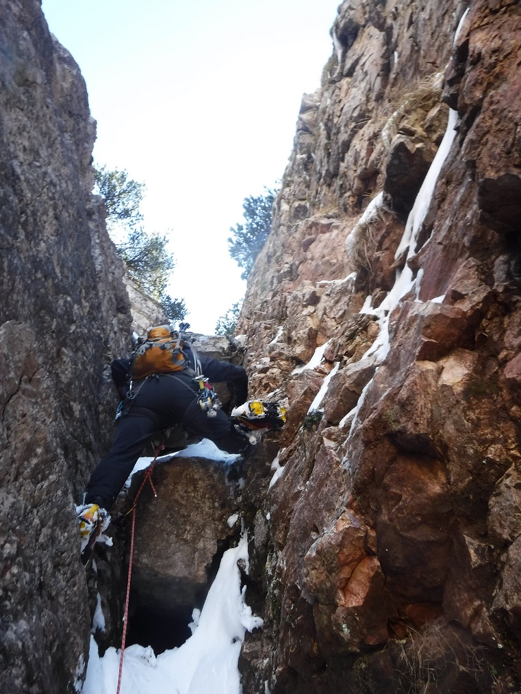 Superamento del 3° salto di roccia